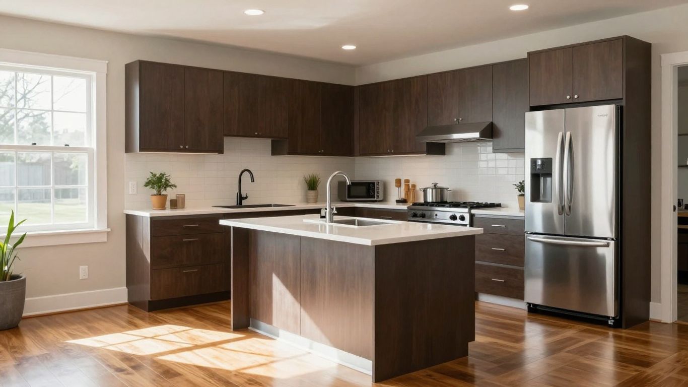 Modern kitchen renovation in Dacula, Georgia home.