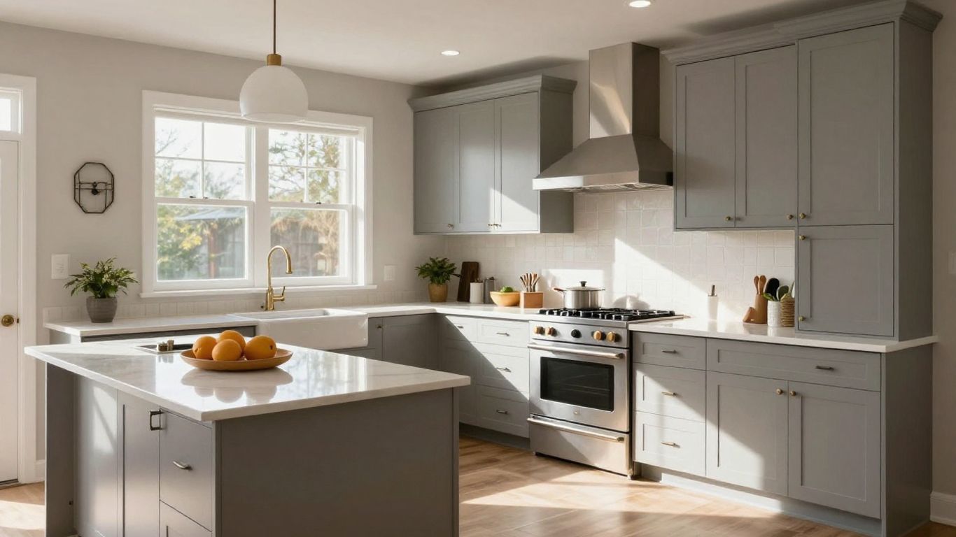 Dacula, Georgia kitchen remodel with custom cabinets and countertops.