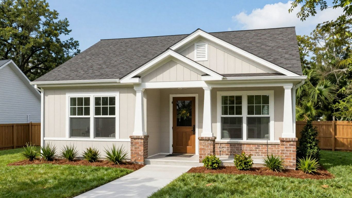 Modern in-law suite addition on a Georgia home.