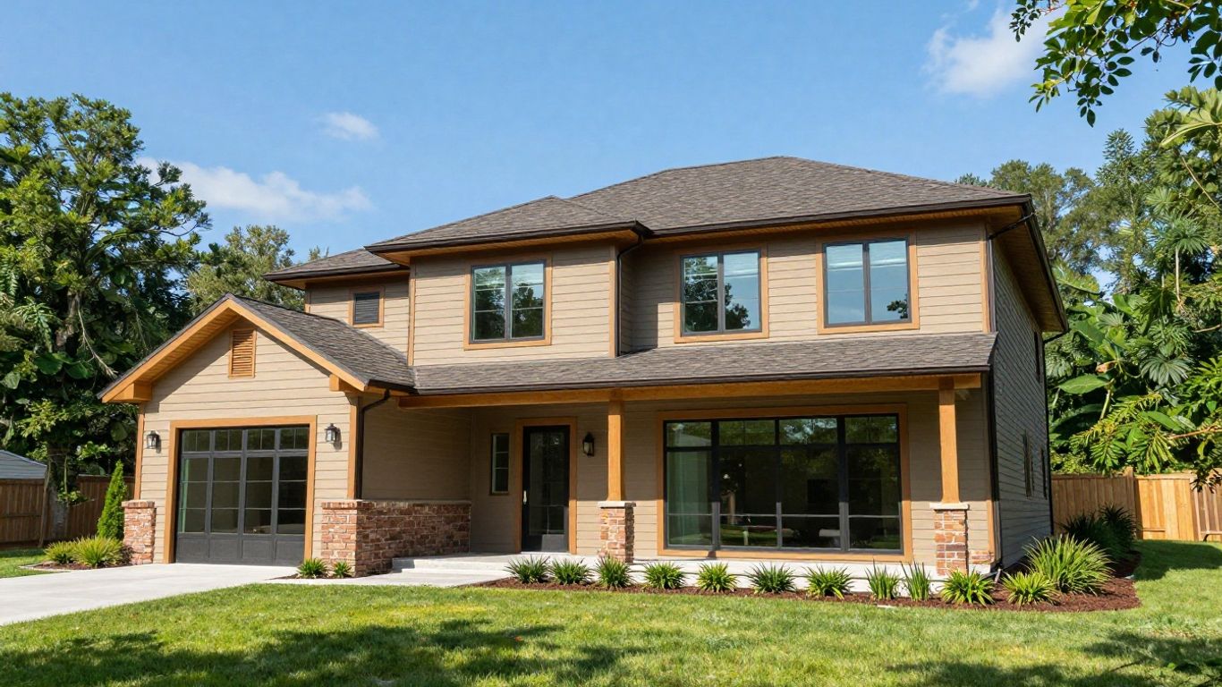 Modern house extension in Dacula, Georgia.