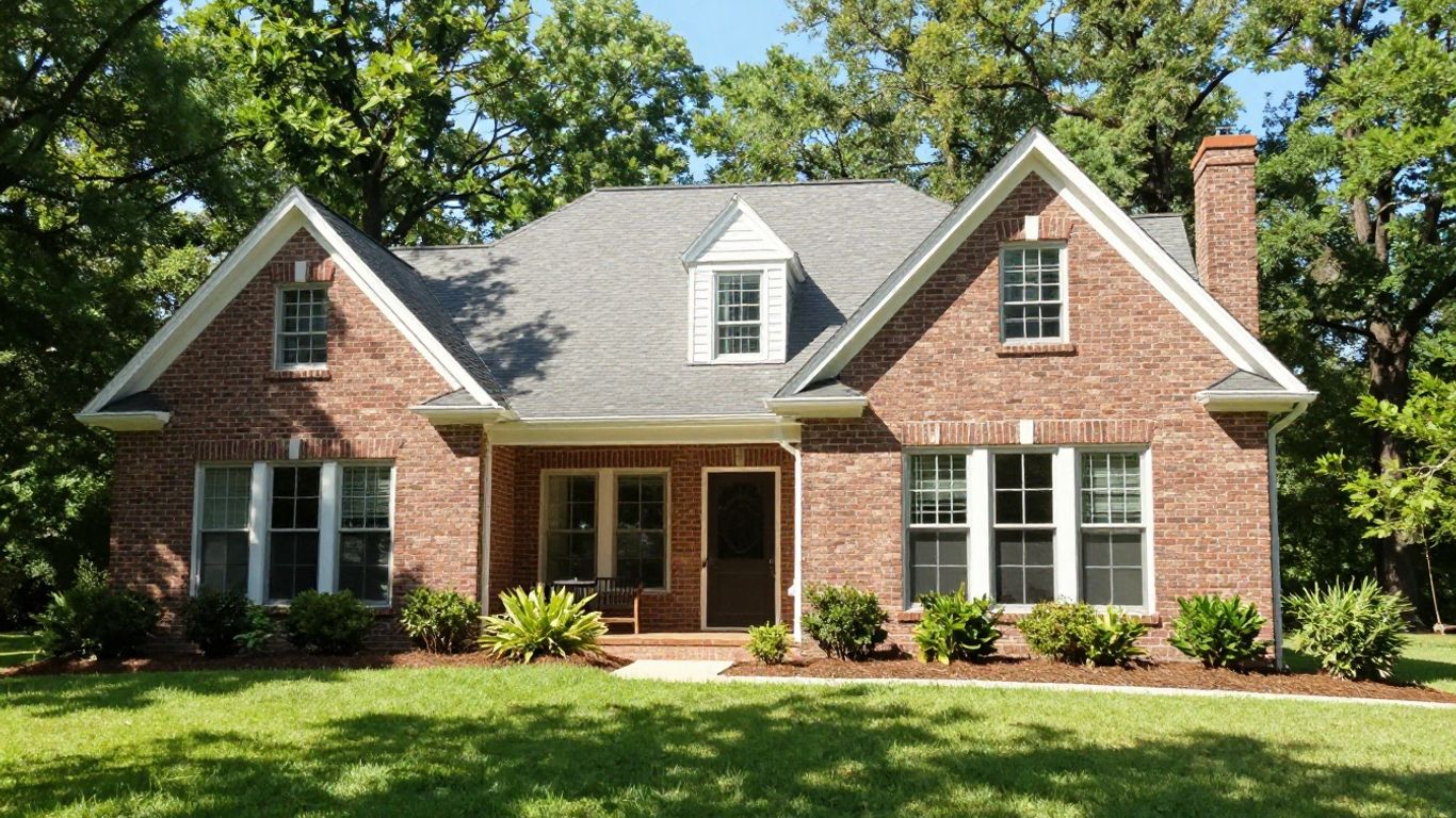 House with new room addition in Dacula, Georgia.