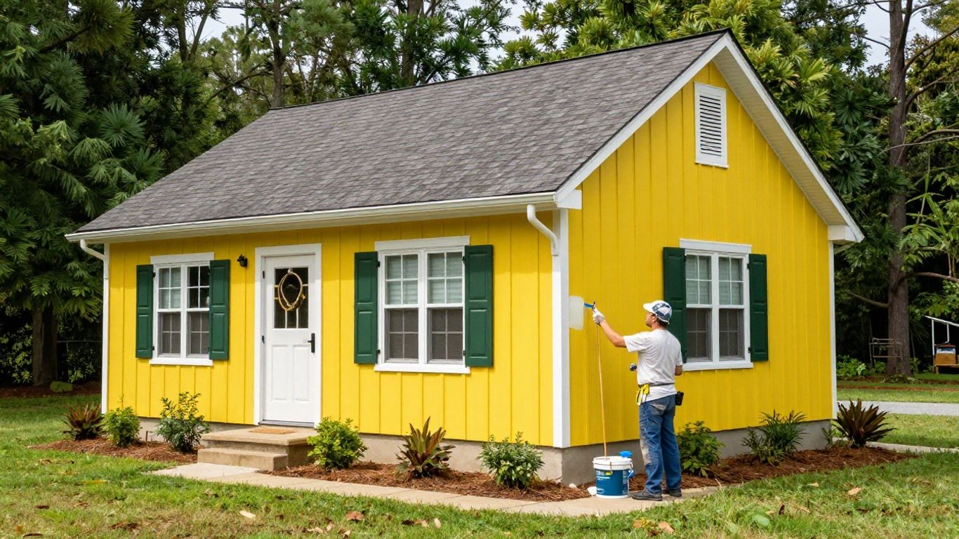 Dacula, Georgia home exterior painting project.