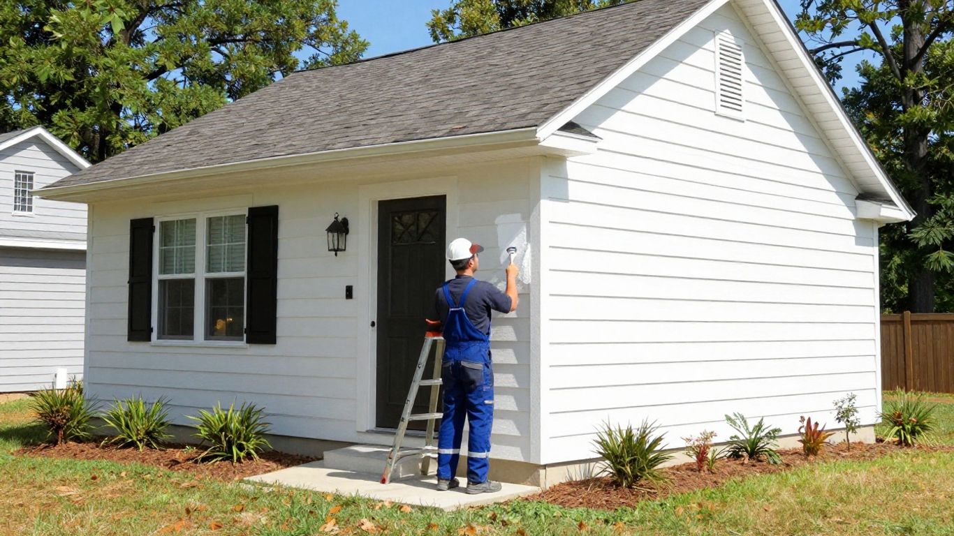 Dacula Georgia house exterior painting by professional painter.